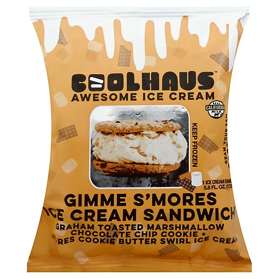 Coolhaus Ice Crm Double Smores - 5.8 Fl. Oz.