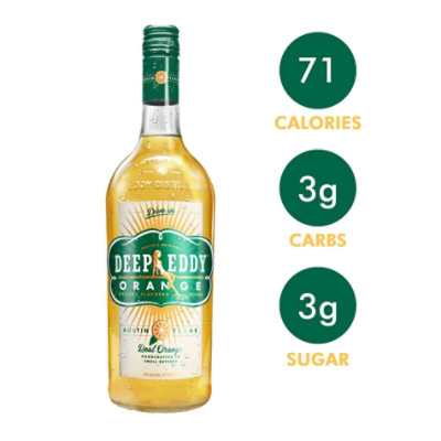 Deep Eddy Vodka Orange Flavored 70 Proof - 750 Ml - Image 3