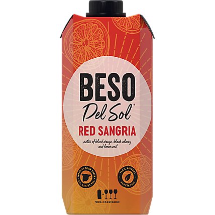 Beso Del Sol Red Sangria Red Wine - 500 Ml - Image 1