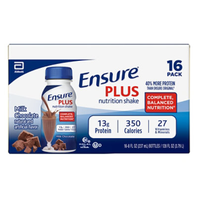 Ensure Plus Nutrition Shake Ready To Drink Milk Chocolate 16-8 Fl. Oz. - Image 2