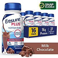 Ensure Plus Nutrition Shake Ready To Drink Milk Chocolate 16-8 Fl. Oz. - Image 1