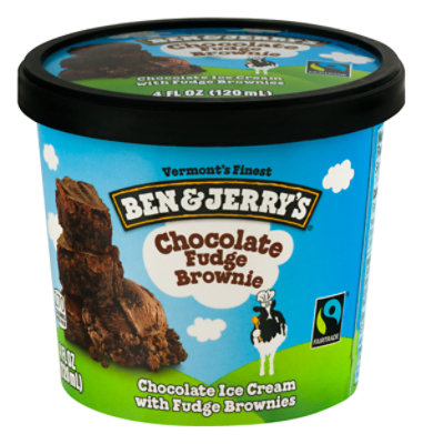 Ben & Jerry's Chocolate Fudge Brownie Ice Cream - 4 Oz - Image 5