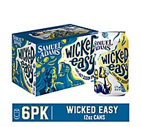 Samuel Adams Wicked Easy Beer Light & Hazy Lager - 6-12 Fl. Oz.