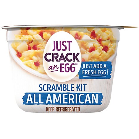 Just Crack An Egg Scramble Kit - Refrigerated All American - 3 Oz