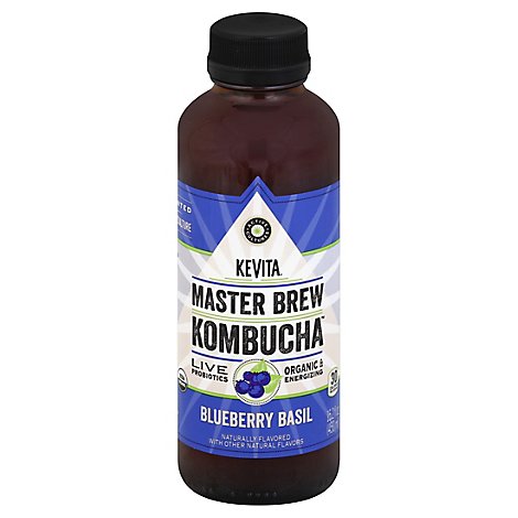 Kevita Master Brew Kombucha Blueberry Basil - 15.2 Fl. Oz.
