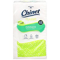 Chinet Napkins Dinner Classic White Wrapper - 40 Count - Image 2