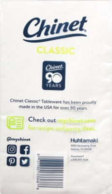 Chinet Napkins Dinner Classic White Wrapper - 40 Count - Image 4