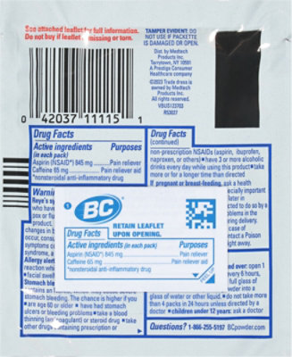 BC Aspirin On The Go Stick Packs - 6 Count - Image 4
