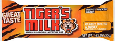 Tigers Milk Snack Bar Peanut Butter Hny - 1.23 Oz - Image 2