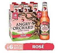 Angry Orchard Hard Cider Rose Bottles - 6-12 Fl. Oz.