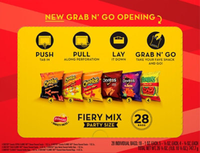 Frito-Lay Snacks Fiery Mix Party Size - 28 Count - Image 6