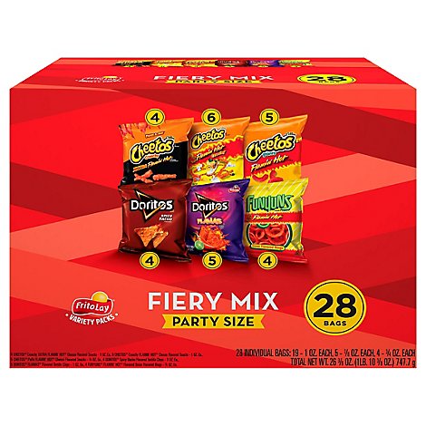 Frito-Lay Snacks Fiery Mix Party Size - 28 Count