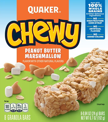 Quaker Chewy Peanut Butter Marshmallow - 6.70 Oz