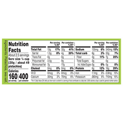 Wonderful Pistachios No Shells Roasted & Salted - 2.5 Oz - Image 3