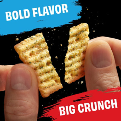Cheez-It Grooves Cheese Crackers Zesty Cheddar Ranch Crunchy Snack Crackers - 3.25 Oz - Image 2