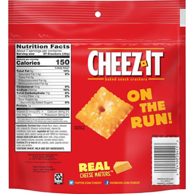 Cheez-It Cheese Crackers Original Baked Snack Crackers - 7 Oz - Image 8