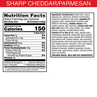 Cheez-It DUOZ Cheese Crackers Cheddar and Parmesan Baked Snack Crackers - 4.3 Oz - Image 5