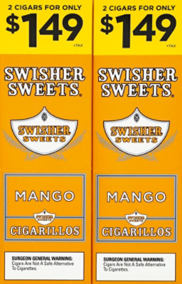 Swisher Sweet Mango Cigarillo 2 For 1.49 - Case - Image 2