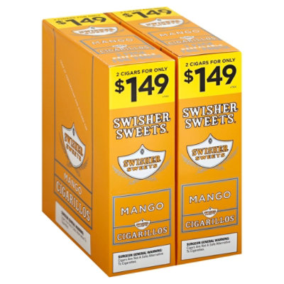 Swisher Sweet Mango Cigarillo 2 For 1.49 - Case