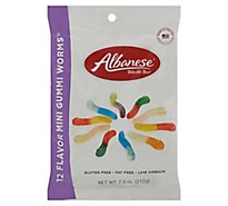 Albanese Gummi Worms Fat Free Gluten Free Low Sodium Mini 12 Flavors - 7.5 Oz