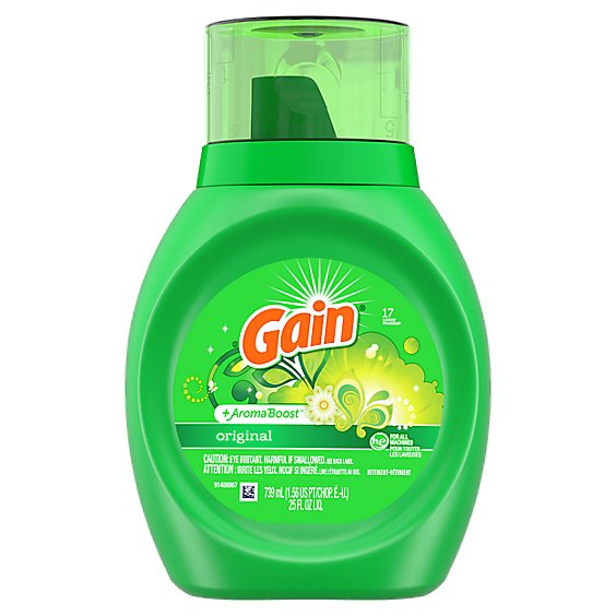 Gain Plus Aroma Boost HE Compatible Original Scent Liquid Laundry Detergent 17 Loads - 25 Fl. Oz.