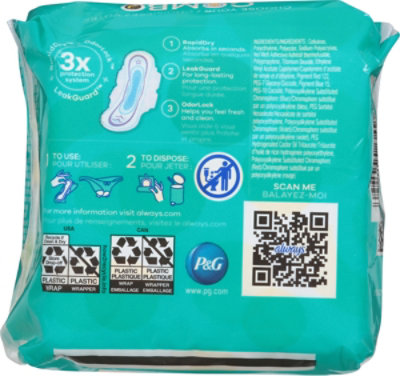 Always Ultra Thin Pads Regular Absorbency With Wings Size 1 Unscented - 10 Count - Image 5