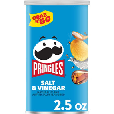 Pringles Potato Crisps Chips Salt and Vinegar Lunch Snacks - 2.5 Oz