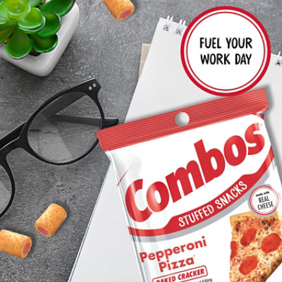 COMBOS Baked Snacks Cracker Pepperoni Pizza Bag - 6.3 Oz - Image 2