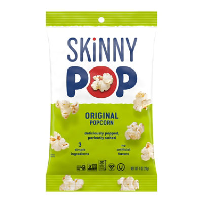 SkinnyPop Original Popcorn Individual Snack Size Bag - 1 Oz - Image 1