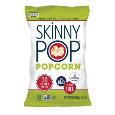 SkinnyPop Original Popcorn Individual Snack Size Bag - 1 Oz - Image 1