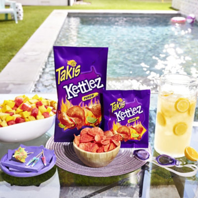 Takis Kettlez Fuego Hot Chili Pepper & Lime Kettle Potato Chips - 8 Oz - Image 3