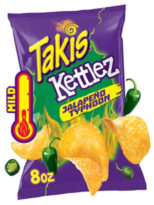 Takis Kettlez Jalapeño Typhoon Kettle Cooked Potato Chips - 8 Oz