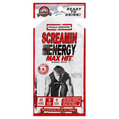 Scrm Enrgy Max Hit - .6 Oz - Image 1