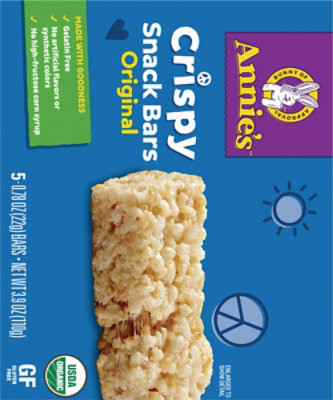 Annies Homegrown Crispy Snack Bars Organic Original Box - 5-0.78 Oz - Image 6