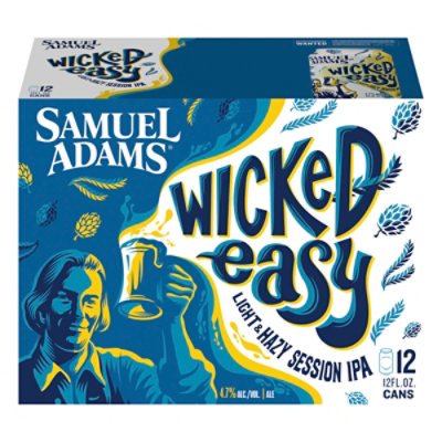 Samuel Adams Wicked Easy Beer Light & Hazy Lager - 12-12 Fl. Oz. - Image 3