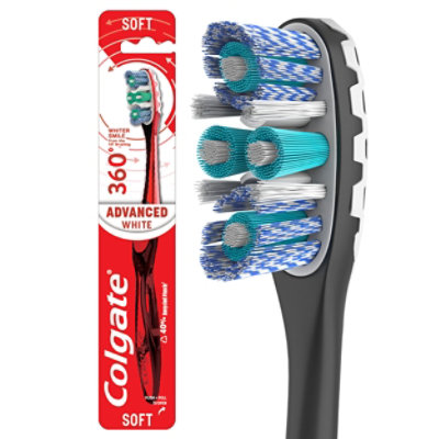 Colgate 360° Advanced Optic White Manual Toothbrush Medium - Each