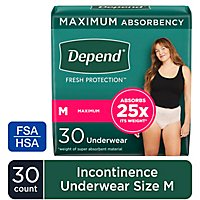 Depend FIT FLEX Adult Incontinence Underwear for Women - 30 Count - Image 2