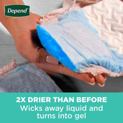 Depend Fresh Protection Adult Medium Blush Absorbency Incontinence Underwear - 30 Count - Image 5