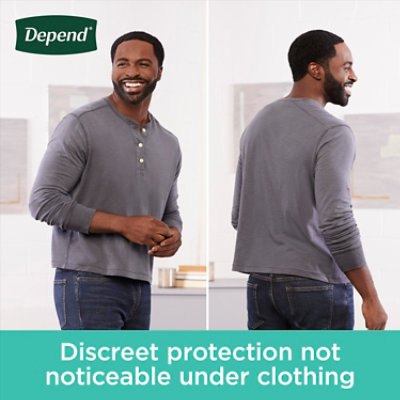 Depend Fresh Protection Adult Large Grey Absorbency Incontinence Underwear - 17 Count - Image 7