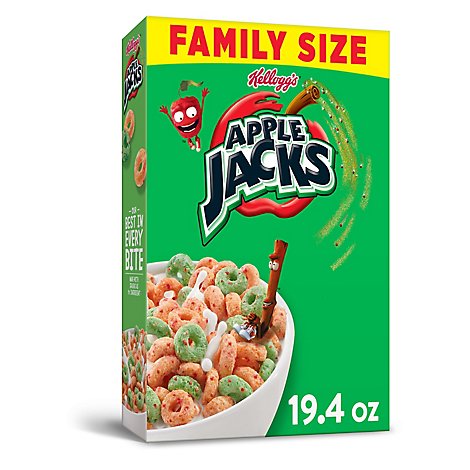 Apple Jacks Breakfast Cereal 8 Vitamins and Minerals Original - 19.4 Oz