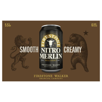 Firestone Walker Nitro Merlin Milk Stout Cans - 6-12 Fl. Oz. - Image 1