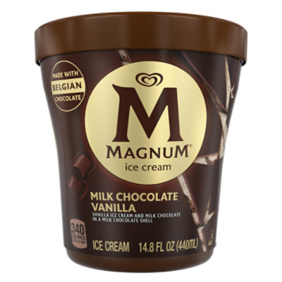 Magnum Milk Chocolate Vanilla Ice Cream Tub - 14.8 Oz - Image 2