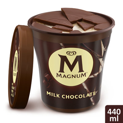 Magnum Milk Chocolate Vanilla Ice Cream Tub - 14.8 Oz - Image 1