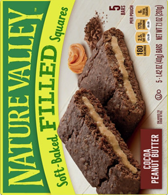 Nature Valley Soft Bkd Filled Squares Cocoa Peanut Butter - 7.1 Oz - Image 6