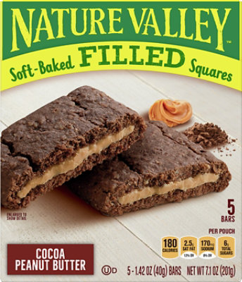 Nature Valley Soft Bkd Filled Squares Cocoa Peanut Butter - 7.1 Oz - Image 2