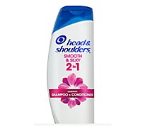 Head & Shoulders Smooth & Silky Paraben Free 2in1 Dandruff Shampoo and Conditioner - 21.9 Fl. Oz.
