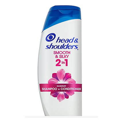 Head & Shoulders Smooth & Silky Paraben Free 2in1 Dandruff Shampoo and Conditioner - 21.9 Fl. Oz. - Image 1
