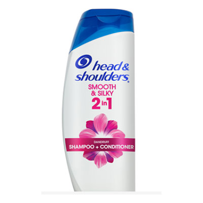 Head & Shoulders Smooth & Silky Paraben Free 2in1 Dandruff Shampoo and Conditioner - 21.9 Fl. Oz.
