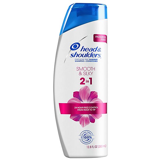 Head & Shoulders Smooth & Silky Paraben Free 2in1 Dandruff Shampoo and Conditioner - 12.8 Fl. Oz.