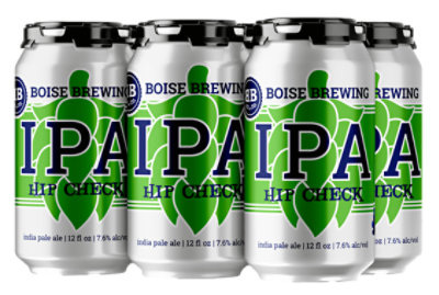 Boise Brewing Hip Check Ipa In Cans - 6-12 Fl. Oz.